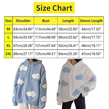 Amazon.com: fwiw Cute cloud Hoodie Sweatshirt Kawaii